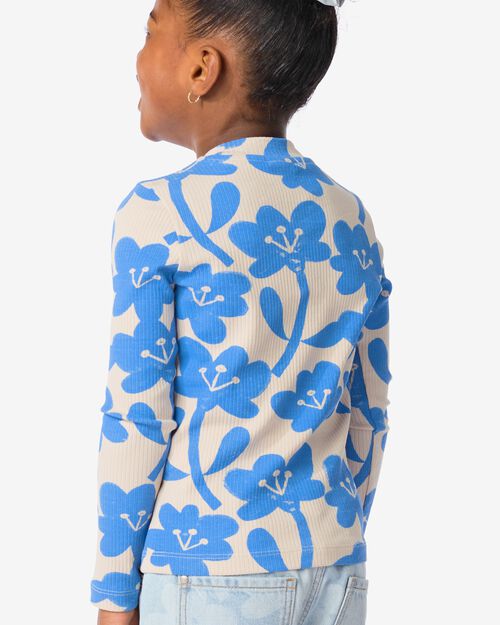 t-shirt enfant côtelé bleu