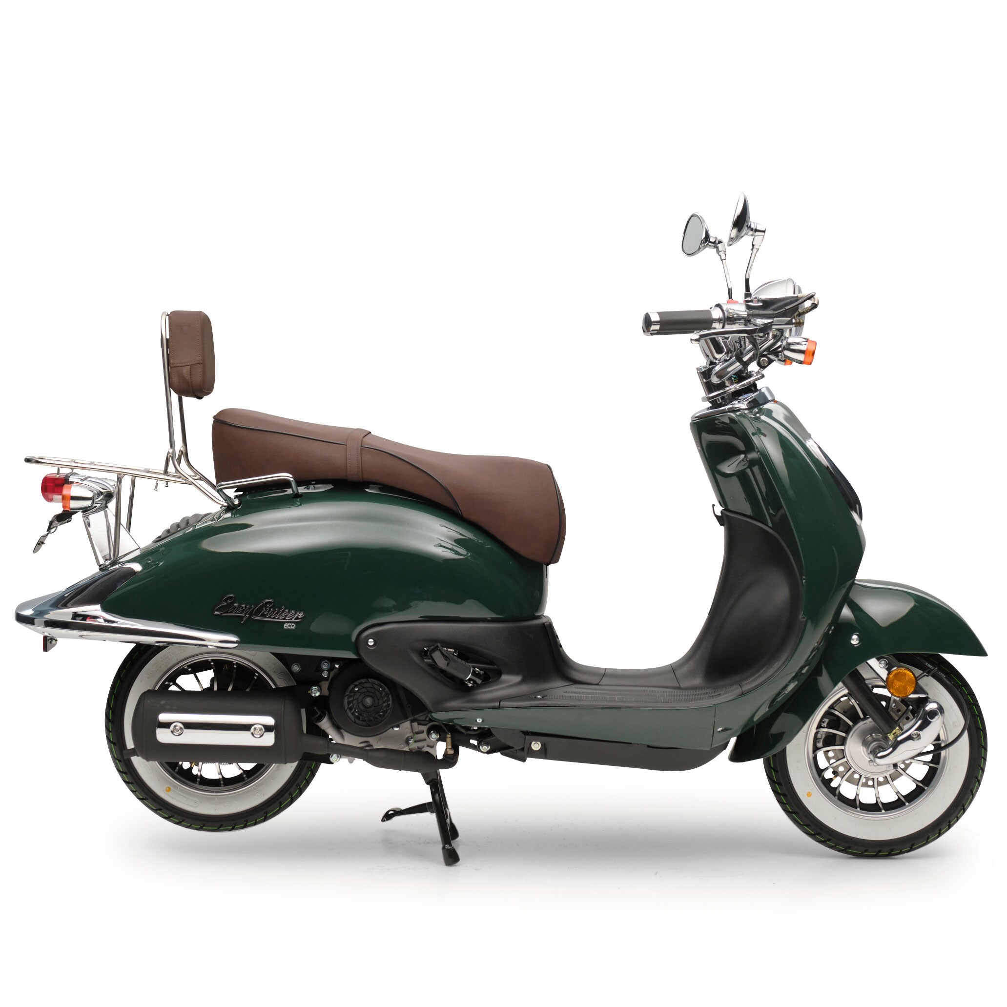 Motorroller Retro EasyCruiser Eco Dunkelgrün125ccm 85 kmh Kraftrad Scooter