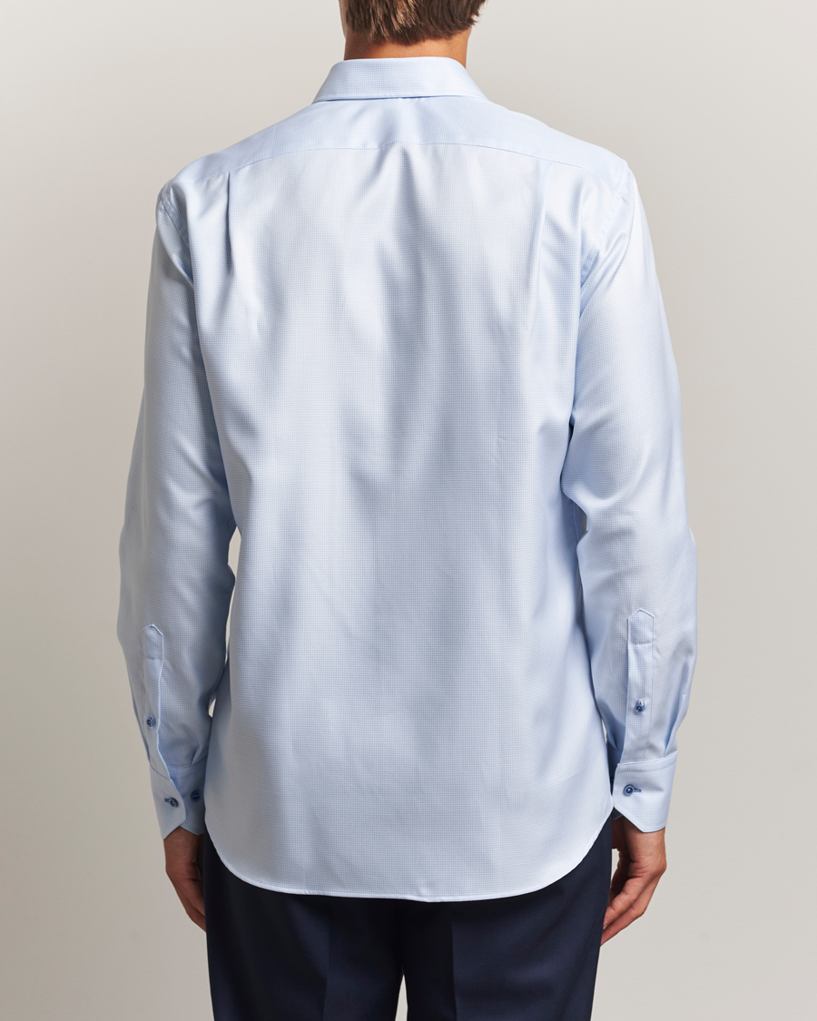 Stenströms Regular Fit Contrast Shirt Light Blue
