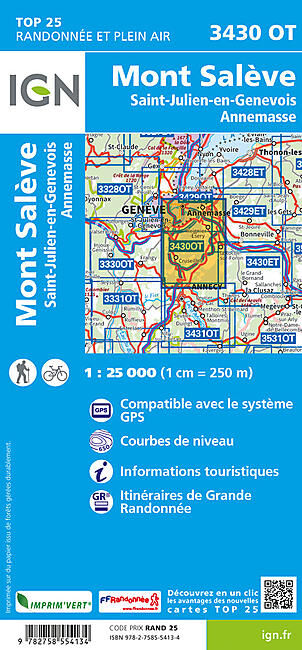 IGN - TOP25 3430OT MONT SALEVE 1 25 000
