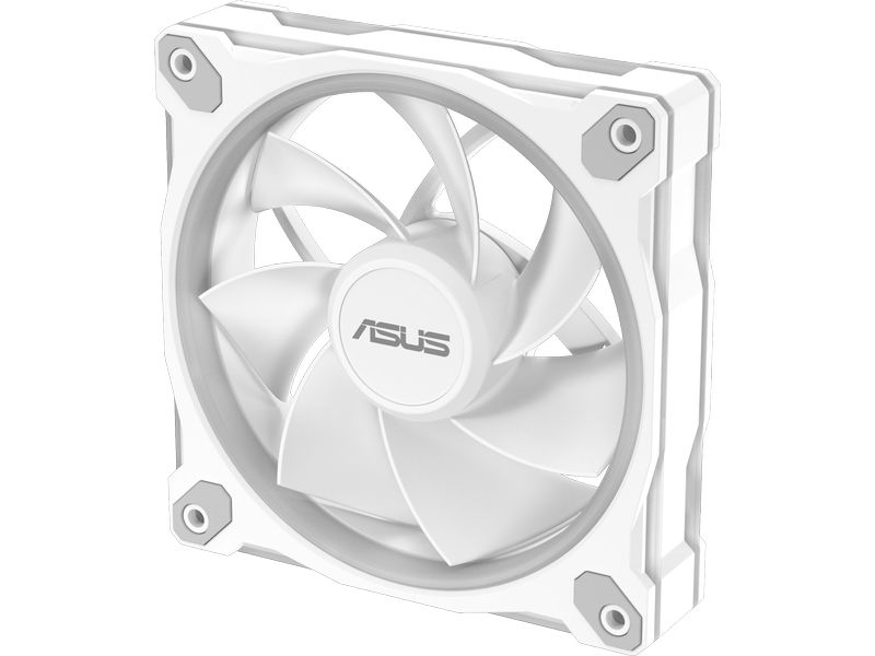 ASUS PC-Lüfter Prime MR120 Fan ARGB Reverse 3 in 1 Weiss 3er-Pack leiser Reverse-Lüfter mit rückseitiger ARGB-Beleuchtung und PWM-Steuerung