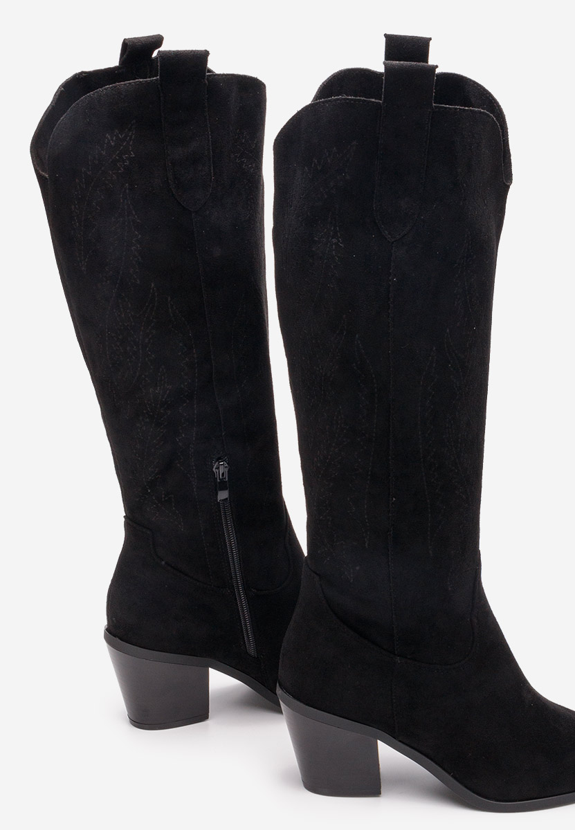 Bottes cowboy femme noires Raese