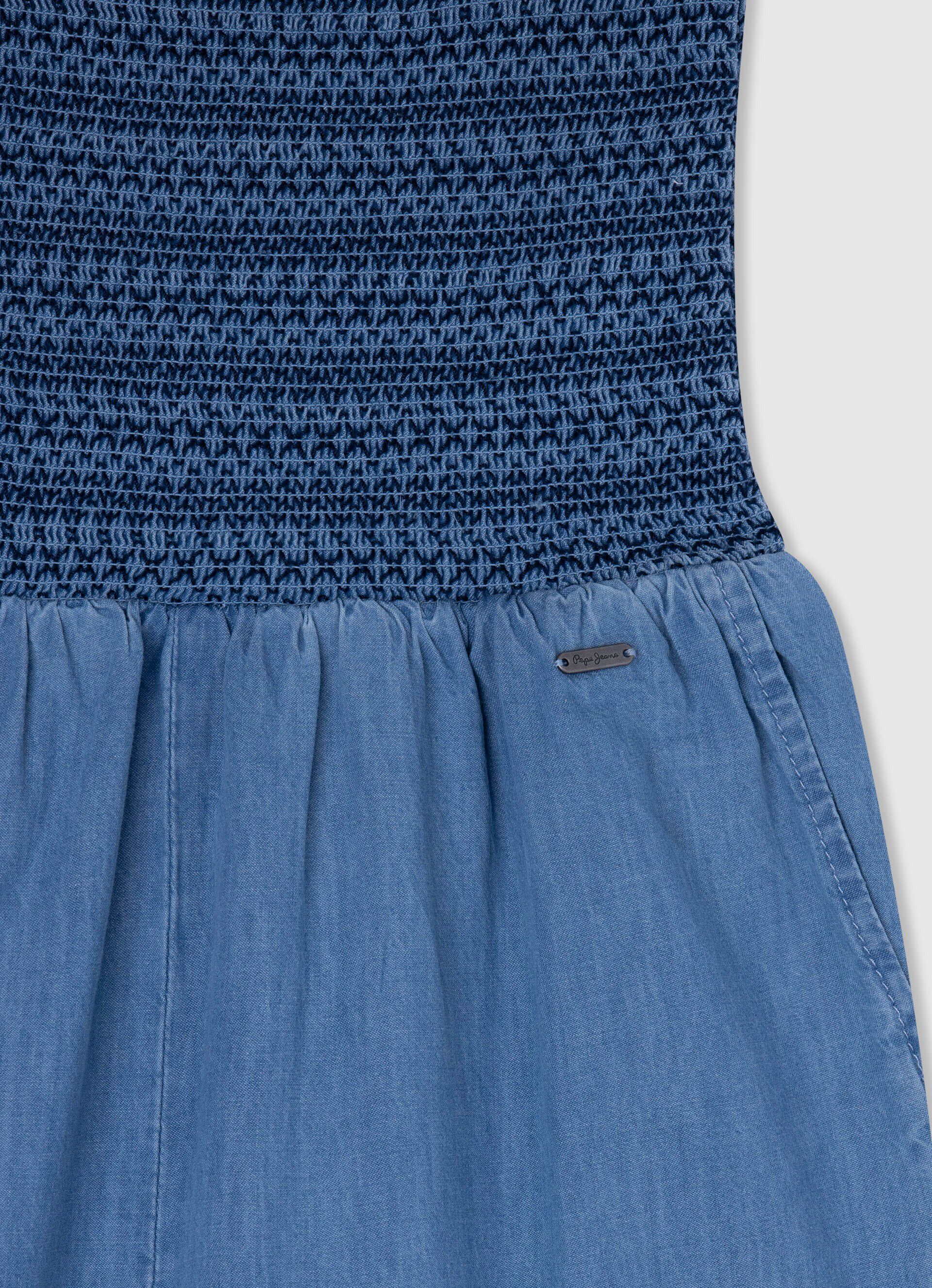 Macacão de malha jeans JAMMIE - azul-baía