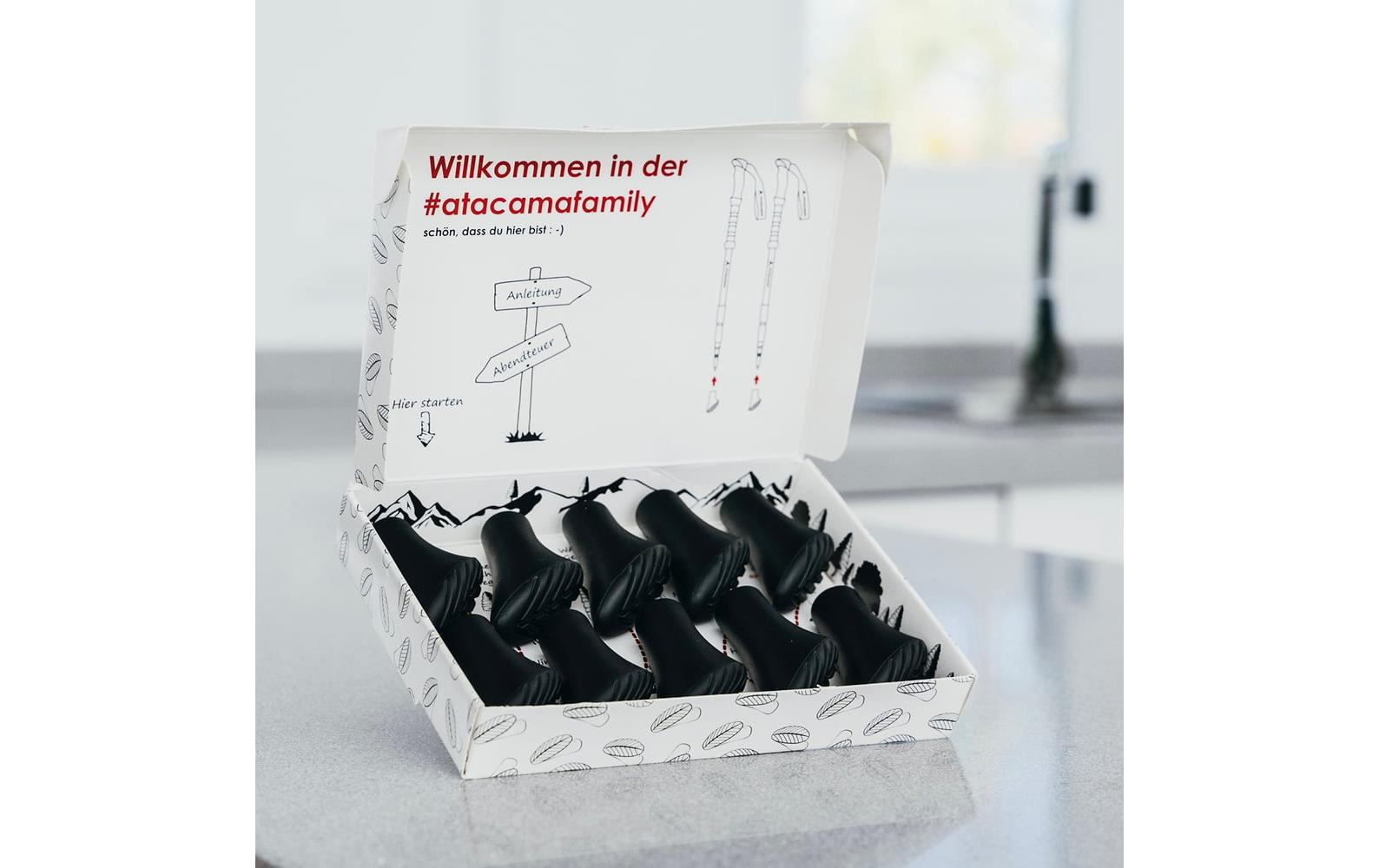 Nordic Walking Gummipuffer Wanderstockaufsatz 10er-SetWalkingstock-Gummifüsse im 10er-Set