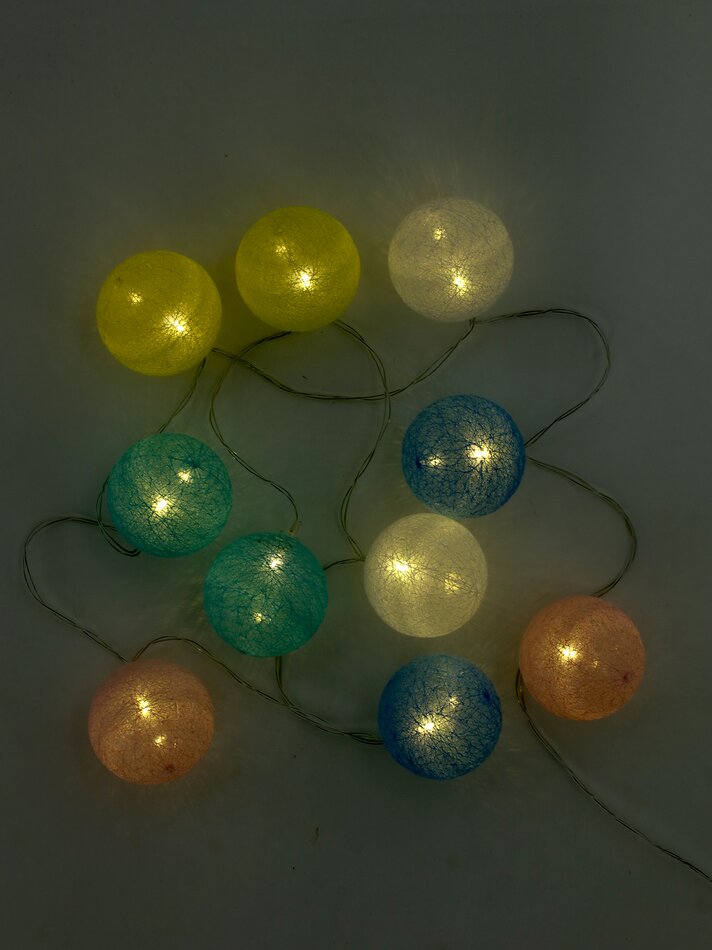 Cordão de luzes LED com 10 LEDs - Azul