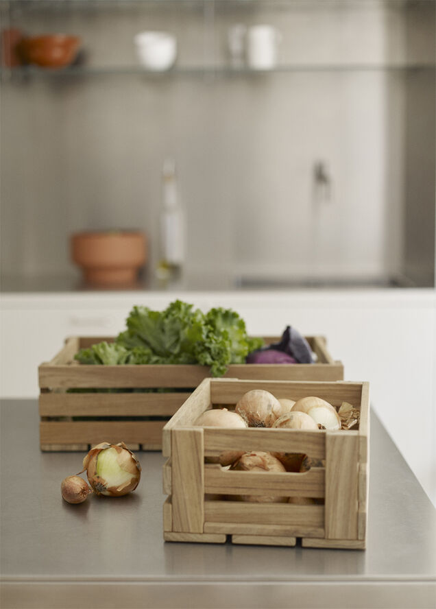 Skagerak Dania Box 4, Teak, Apple Box Brun
