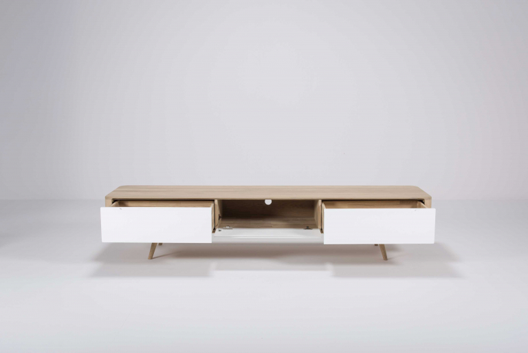 Gazzda Ena dressoir tv-meubel 225x55 whitewash