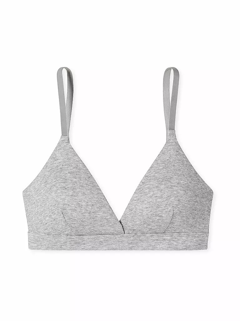 SCHIESSER BH mit herausnehmbaren Pads grau mel hellgrau