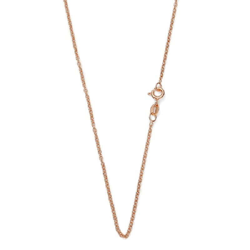 Chaîne 110cm forçat rose