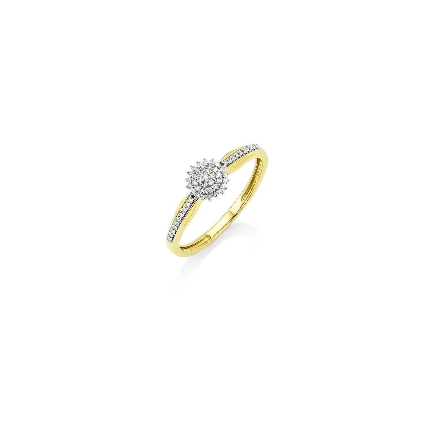 Stilvoller Damenring mit Diamanten