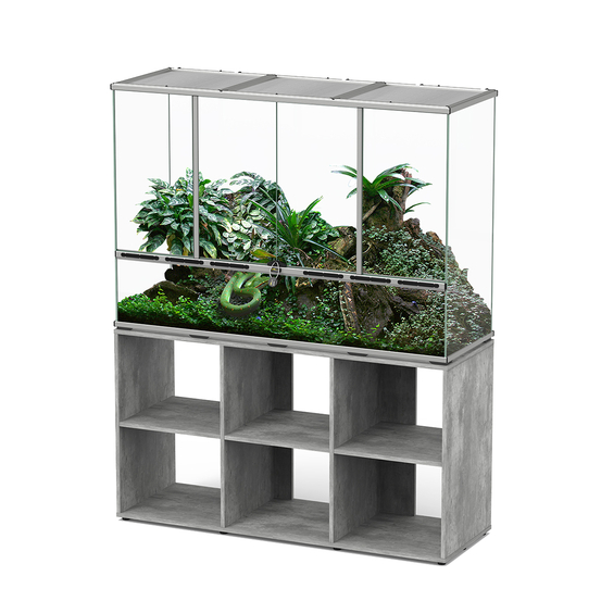 Terrarium et Meuble Standard Béton L.132xP.45xH.90cm