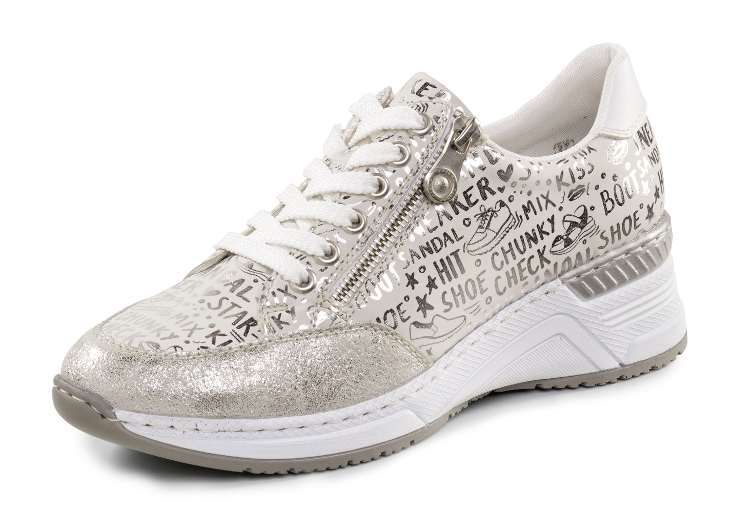 Rieker Schnür-Sneaker aus bedrucktem Synthetikmaterial