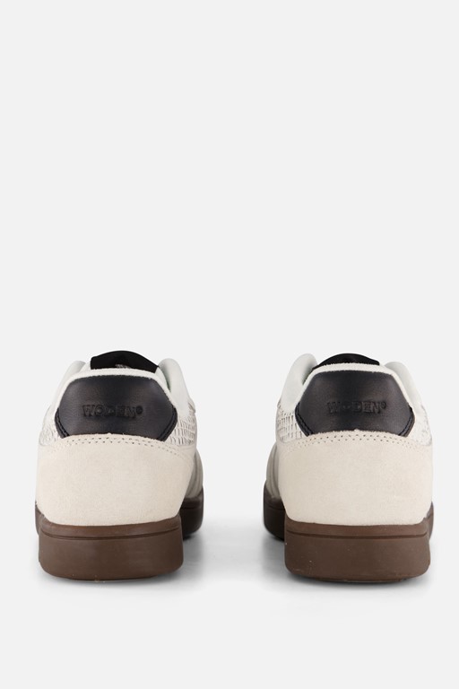 Woden Bjork Mix Sneakers wit Leer