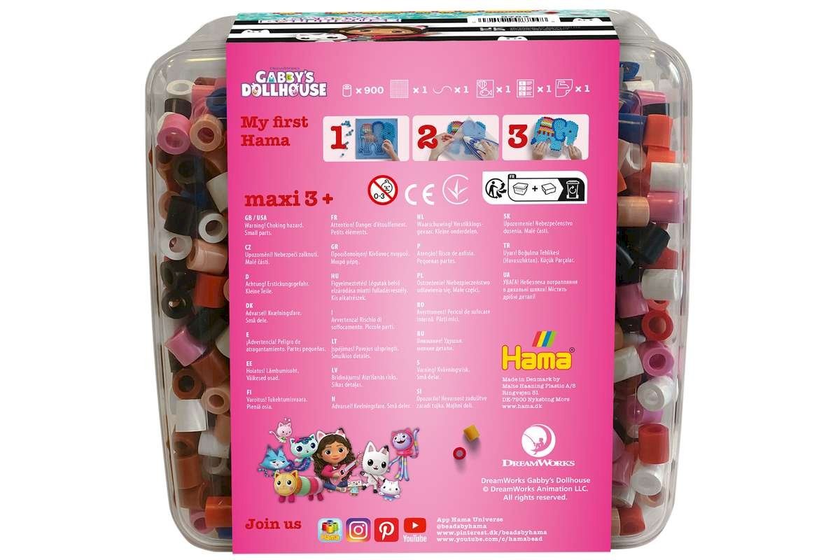 Hama - Maxi Perler & Stiftplade - Gabby's Dollhouse