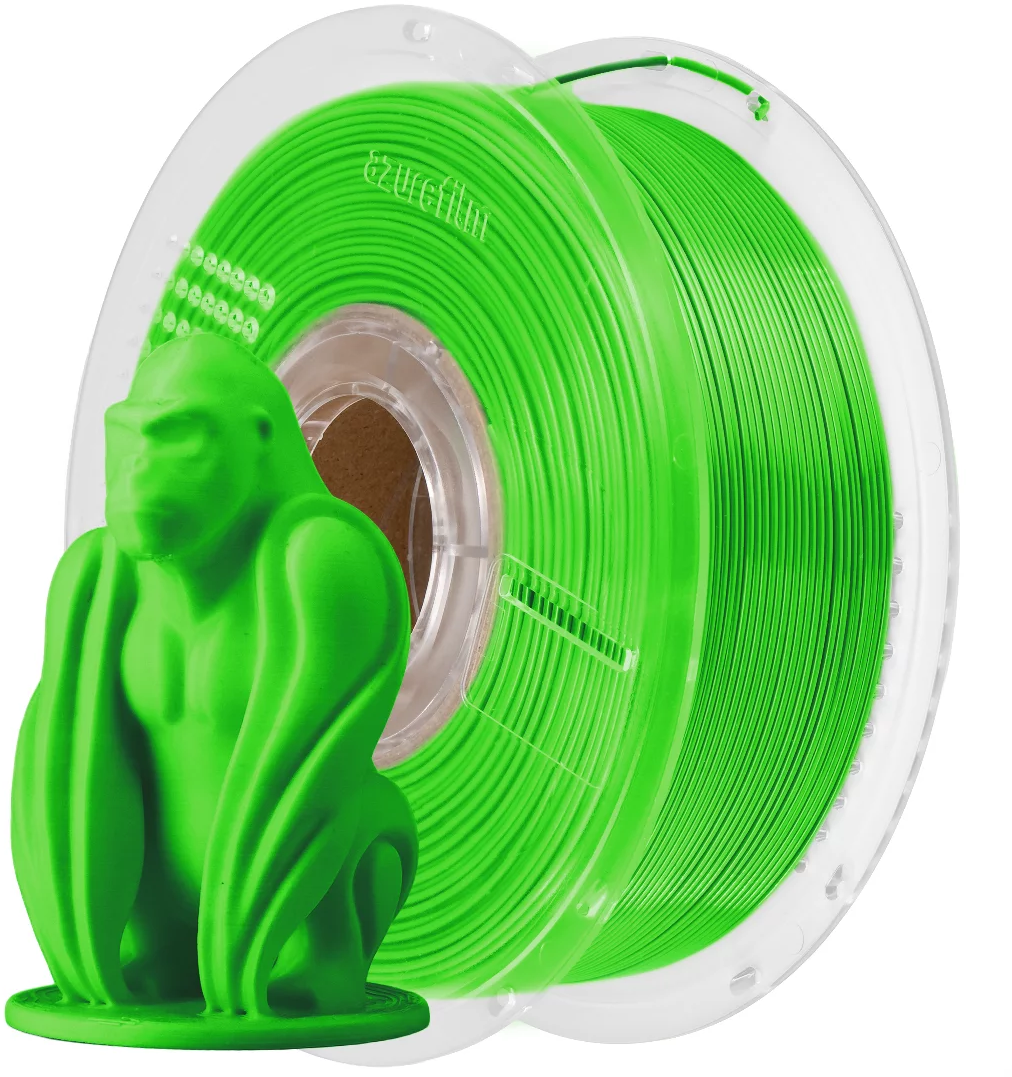 AzureFilm  PETG Hyper Speed Light Green, 1,75 mm / 1000 g    Hochwertiges Universal-Filament
