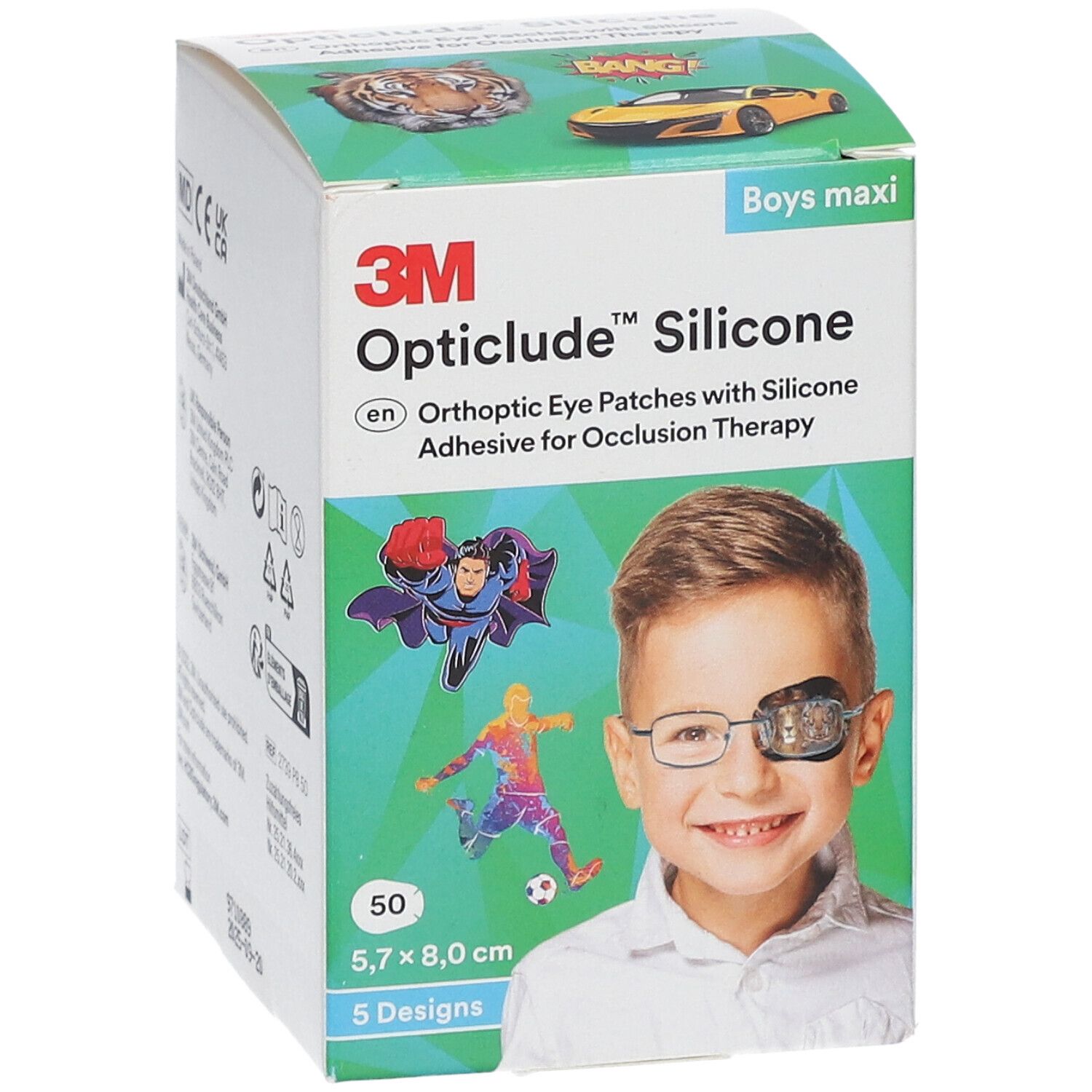 Opticlude 3M Silicone Boys maxi 5,7 x 8 cm