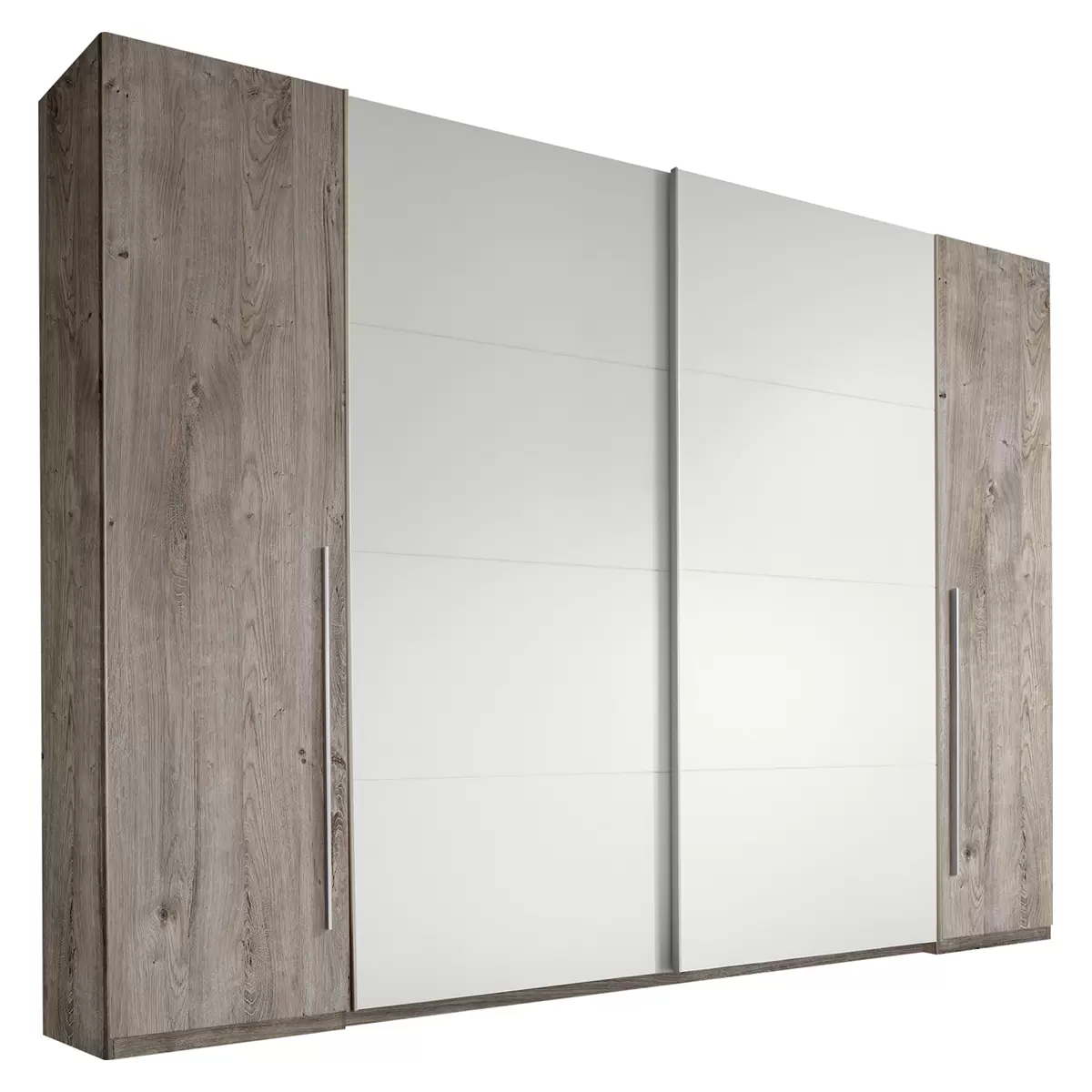 Kleiderschrank Match Eiche,weiss