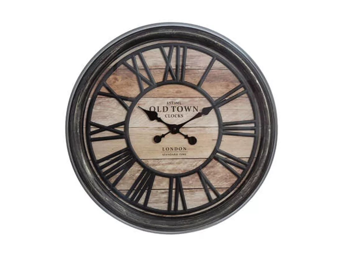WELL HOME - Horloge décorative en relief en plastique Ø49x5cm