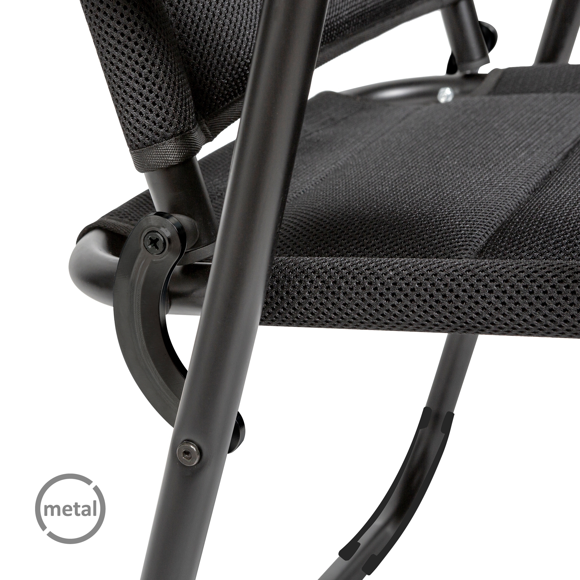 Brunner Aravel Vanchair Klappstuhl / Campingstuhl schwarz