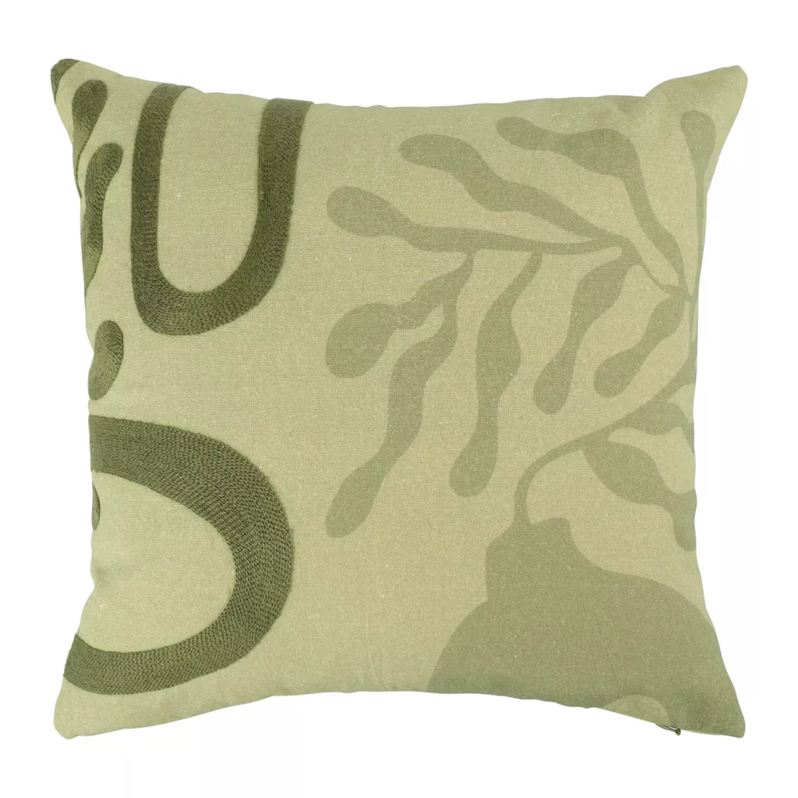 Housse de coussin carrée (40 x 40 cm) Botan Verte