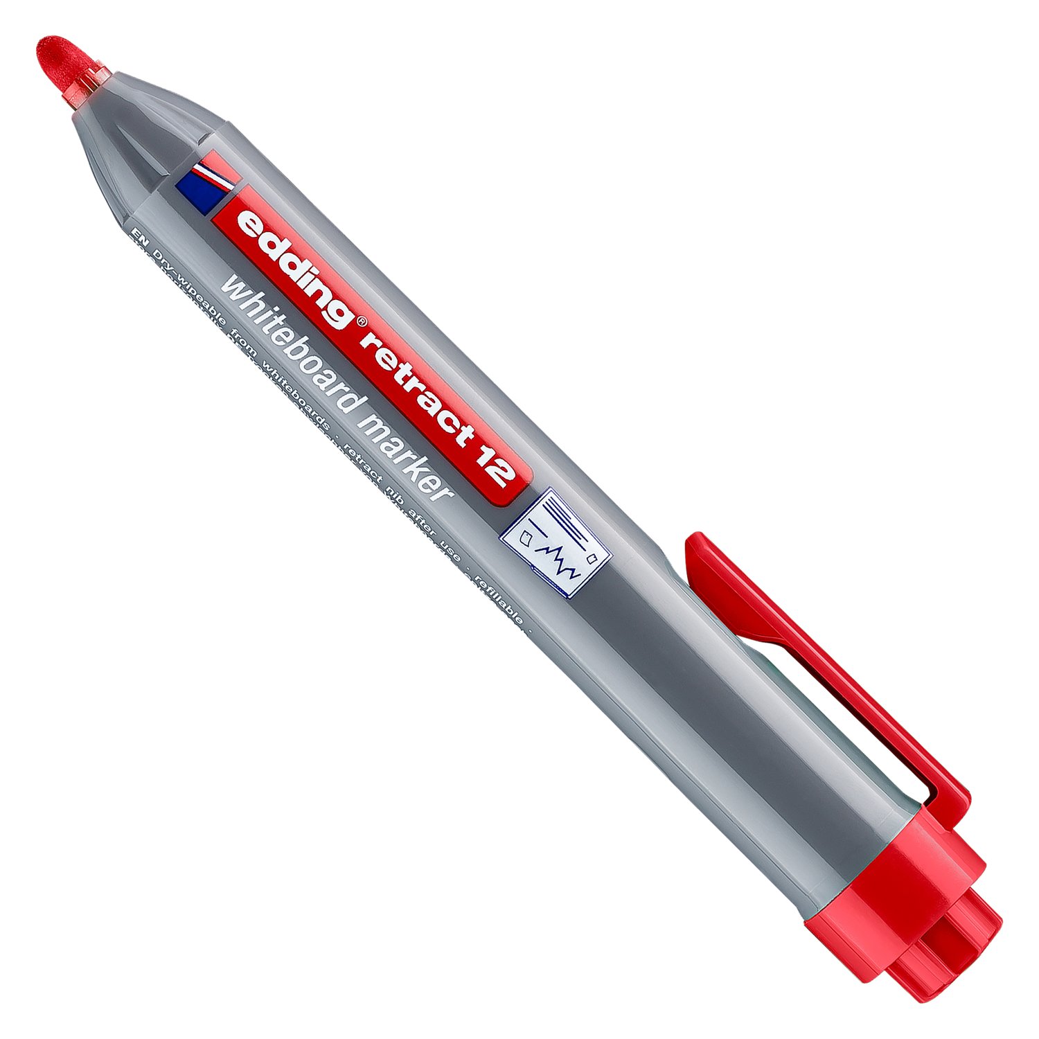 edding Whiteboardmarker Retract 12  - rot