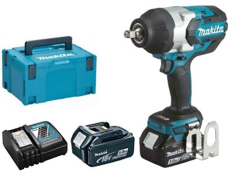 Makita DTW1002RTJ 18V Li-ion accu slagmoersleutel set (2x5.0Ah) - 1/2