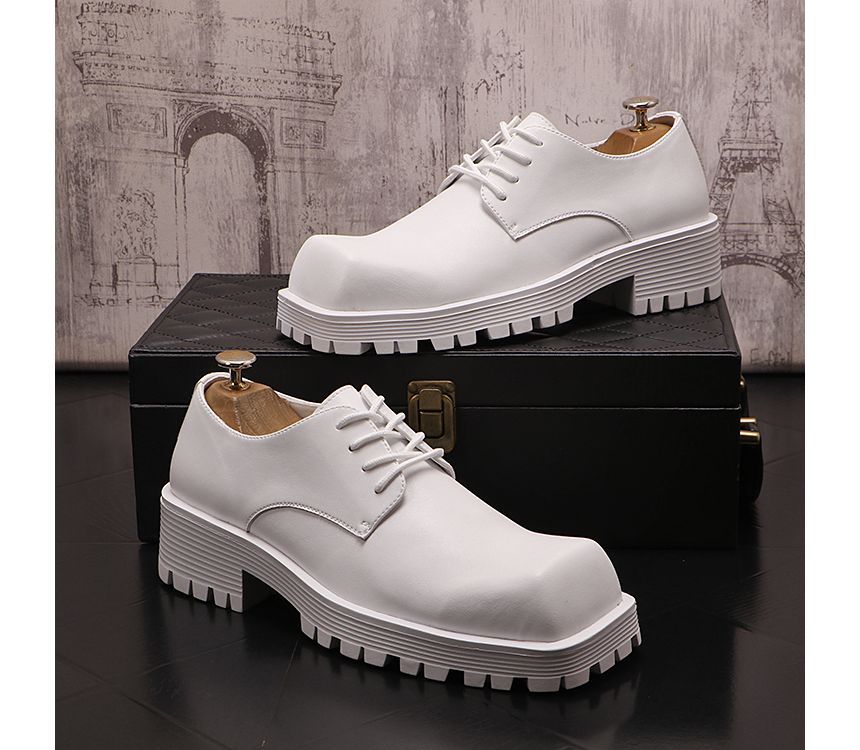 Mr Ozera - Veterschoenen met vierkante neus