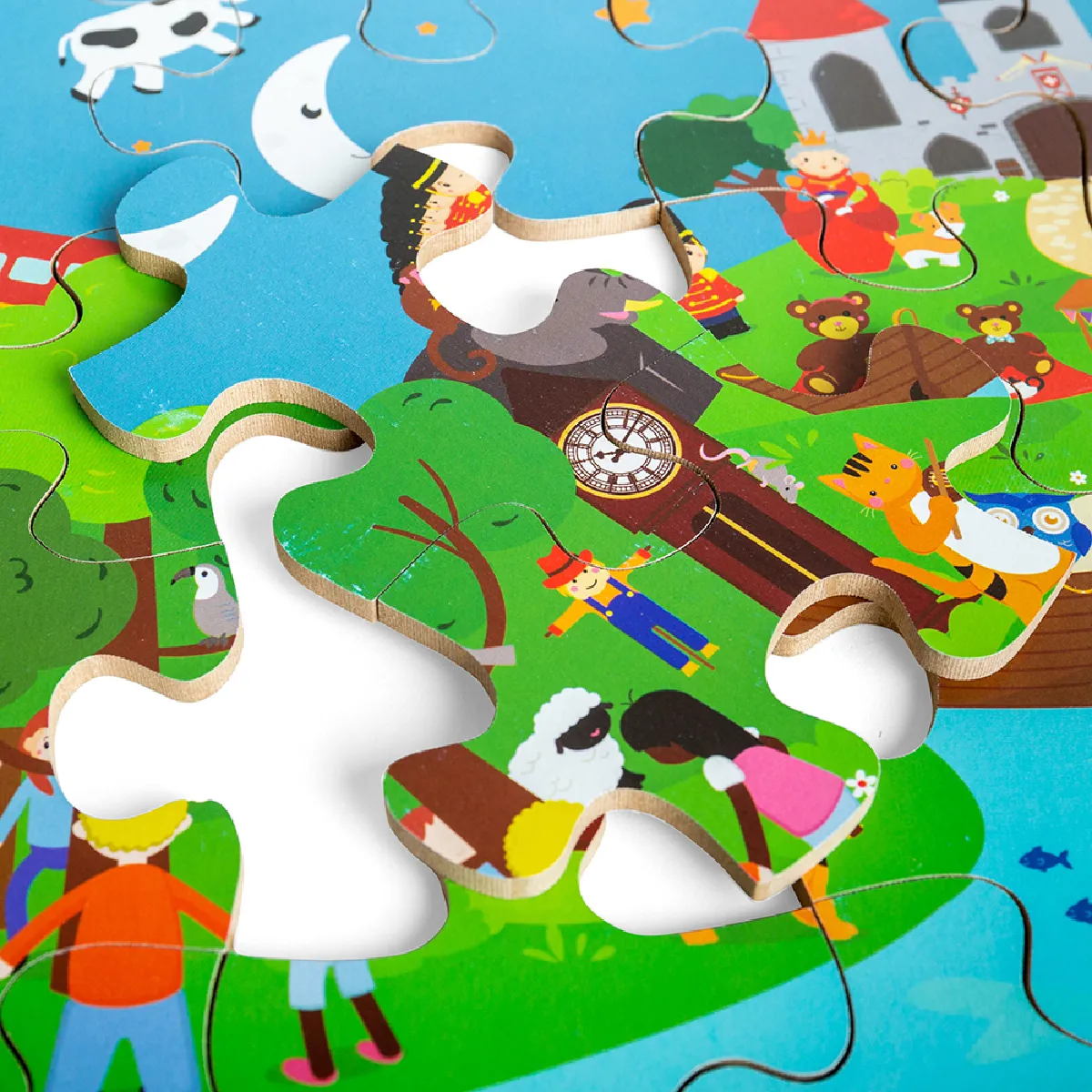 Bigjigs Toys Puzzle de sol Comptine