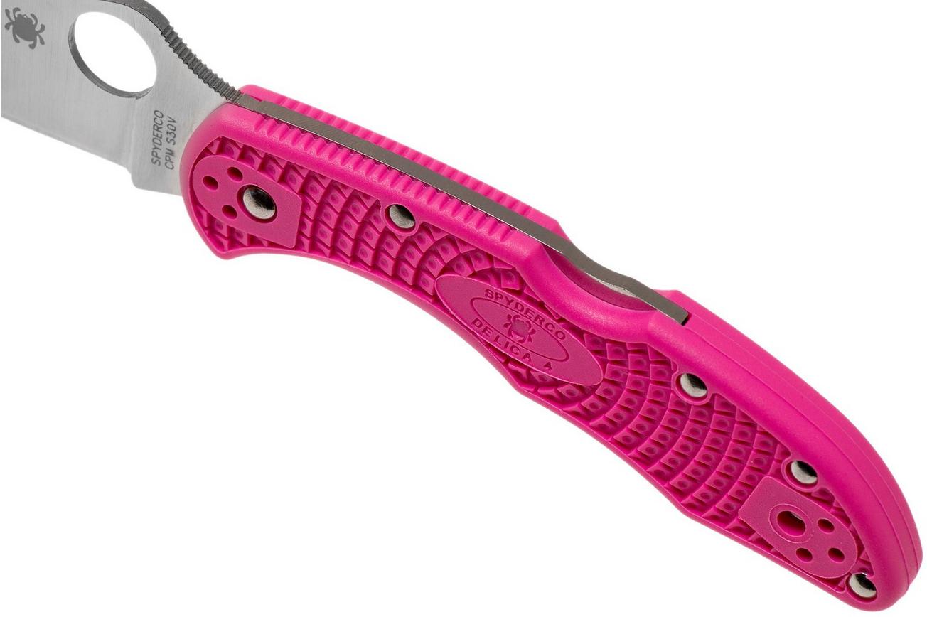 Spyderco Delica 4 Pink S30V C11FPPNS30V Pink Heals zakmes
