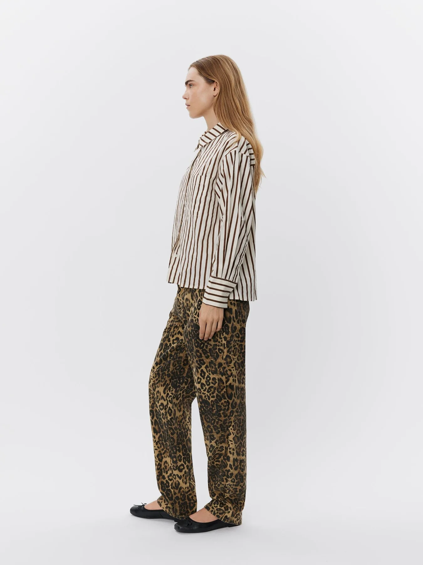 Sofie Schnoor Shirt 7113 brown striped