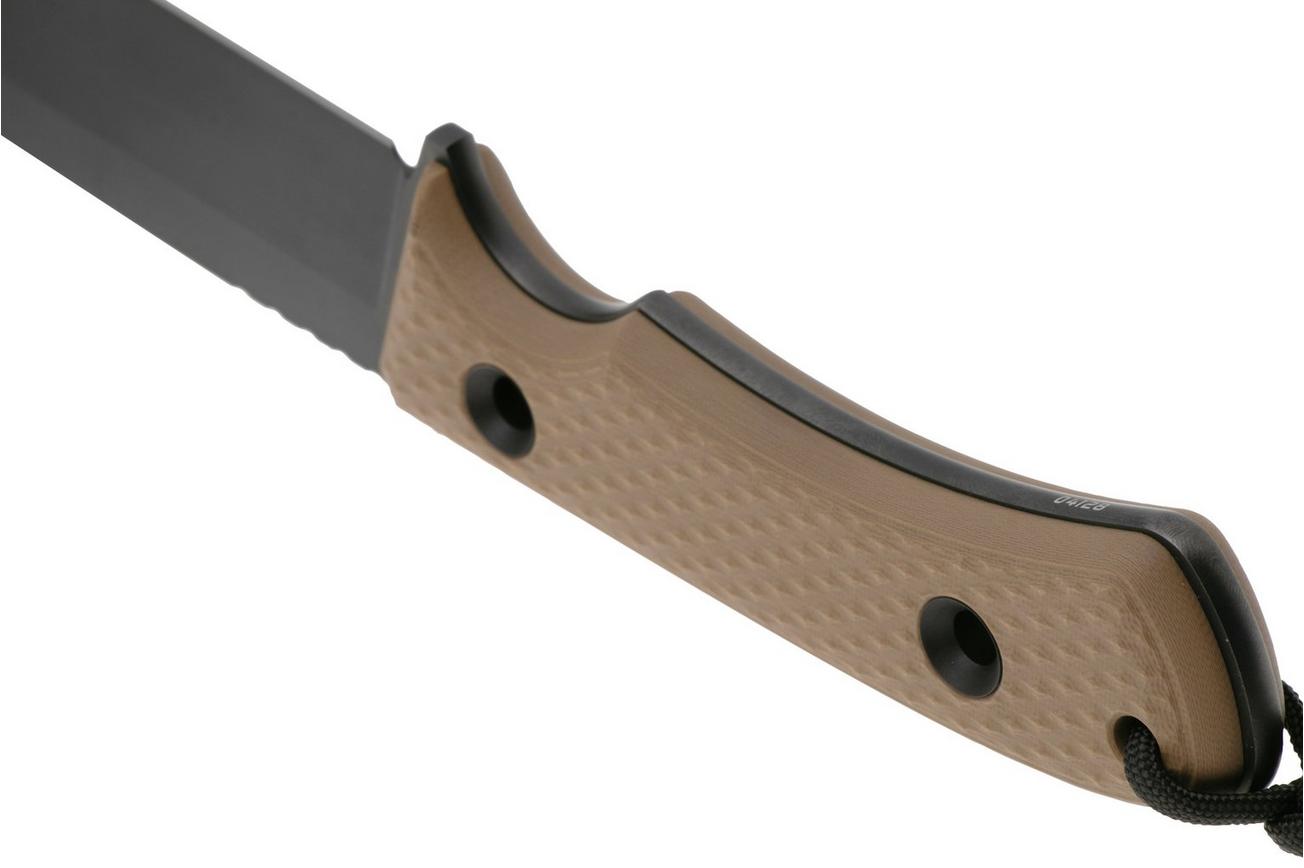 TRC Knives South Pole Limited Run DLC Elmax, Coyote Brown G10, Knivesandtools Exclusive, survivalmes