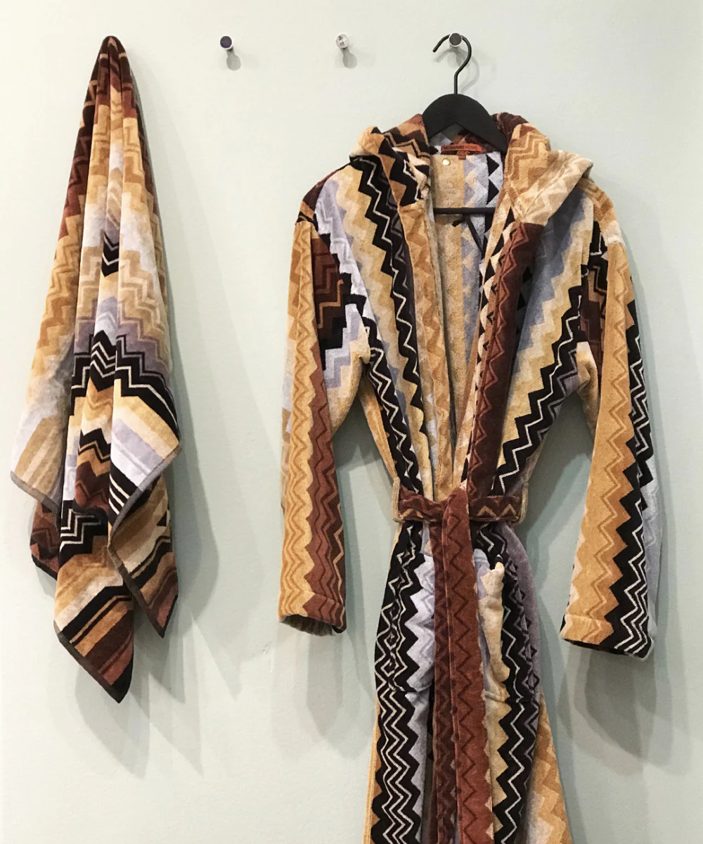 Missoni Home  Giacomo badekåbe - 160 Nero Multicolor