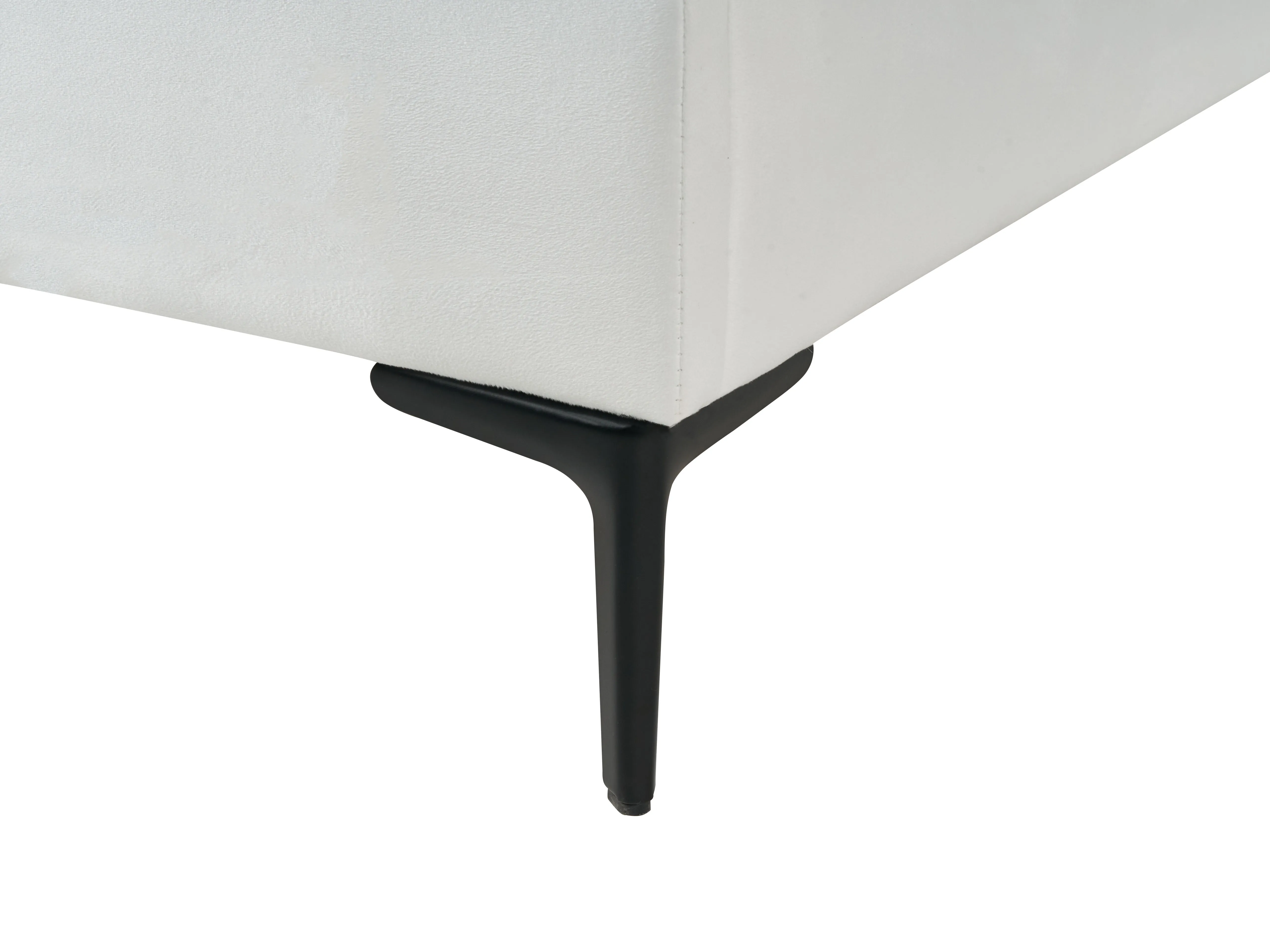 Kinderbed Kroon Fluweel RUBIAN 90 x 200 cm met LED-verlichting Wit