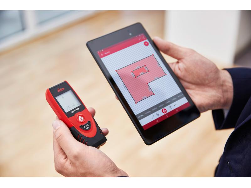 Leica Geosystems Laser-Distanzmesser Disto D1 40 m Laserdistanzmessgerät bis 40 Meter