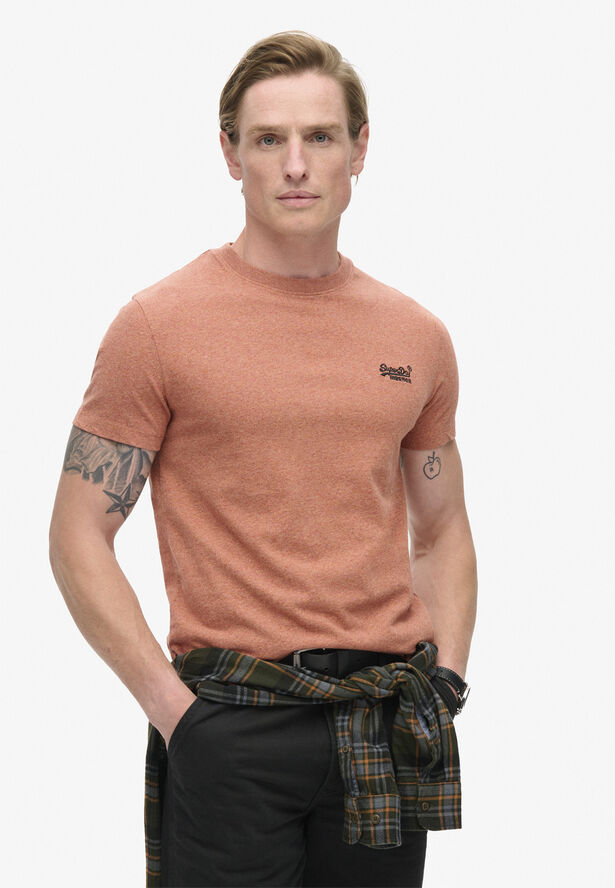 Superdry ESSENTIAL LOGO EMB TEE Fired orange grit