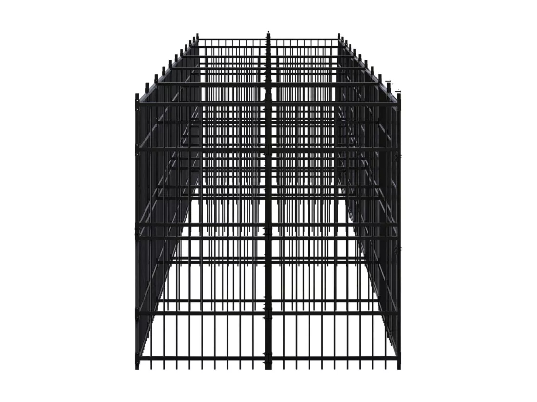 Chenil cage enclos pac noire 960 x 192 x 200 cm 02_0041806