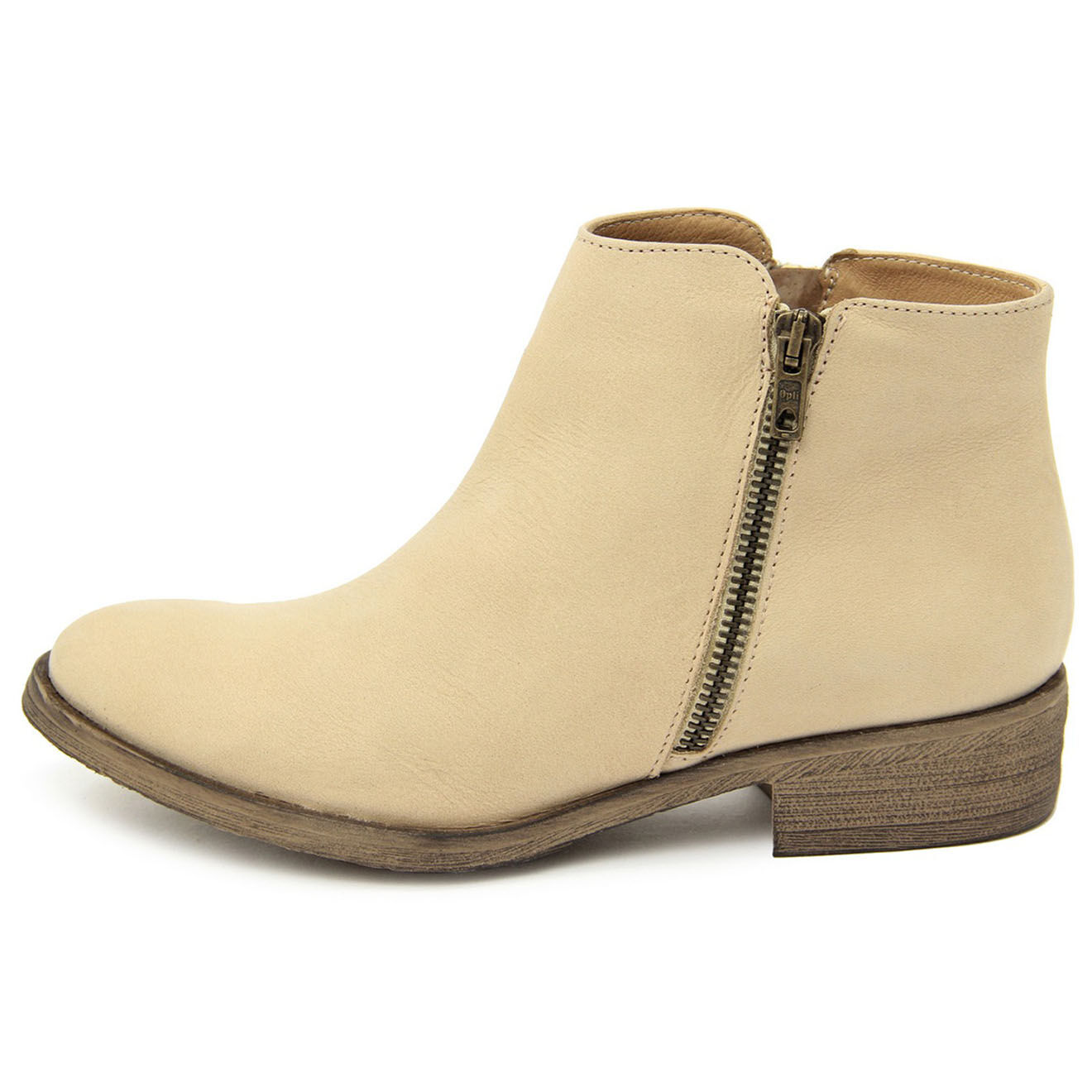 Lab78 Bottines en Cuir Diamond sable - Talon 3.5 cm