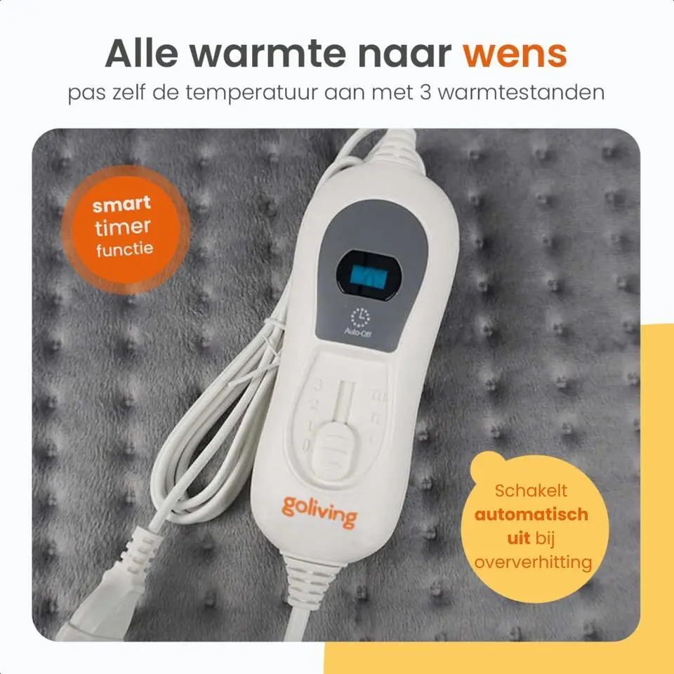 Goliving Warmtekussen - Warmte Kussen Voor Nek en Schouder - 3 Warmtestanden