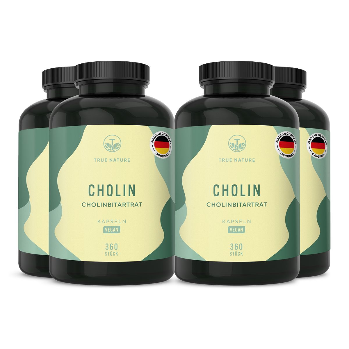 TRUE NATURE® Cholin Kapseln - Vegan & Made in Germany