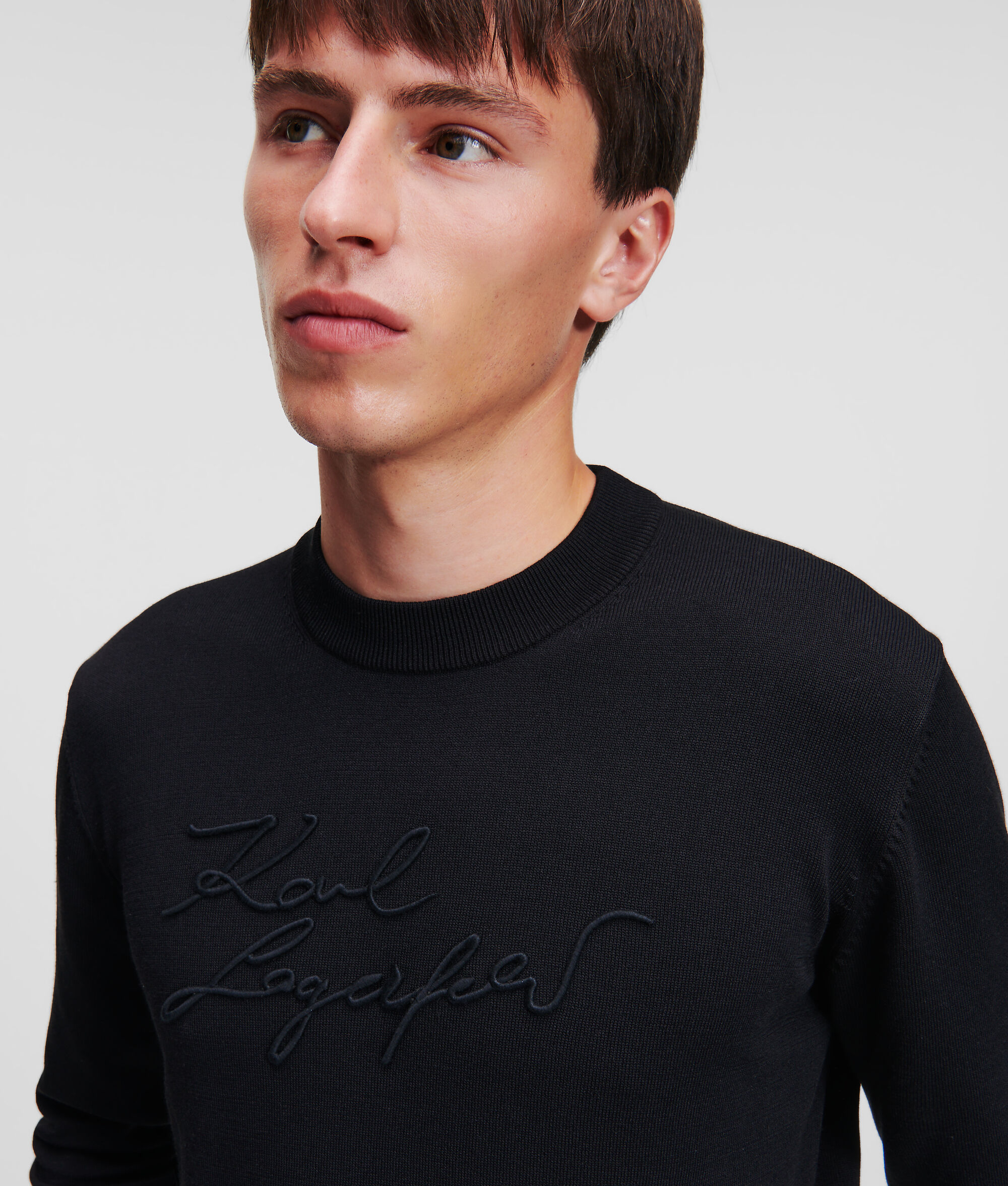 Pull à logo en tricot