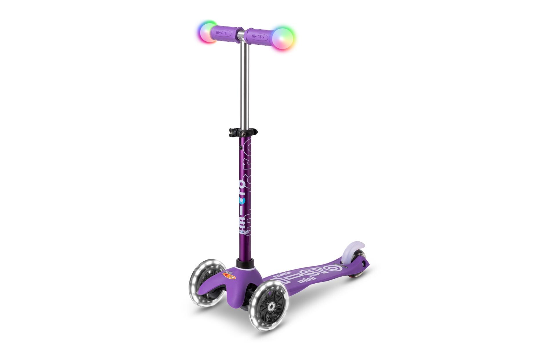Kickboard Mini Deluxe Magic Purple, LEDMagischer Fahrspass auf drei Rädern – Violett