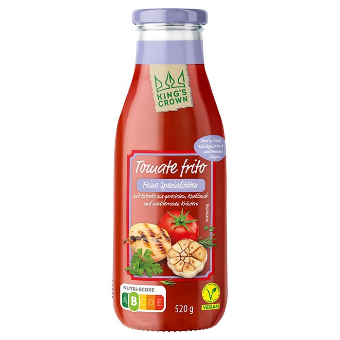 KING'S CROWN Tomate Frito 520 g, Knoblauch