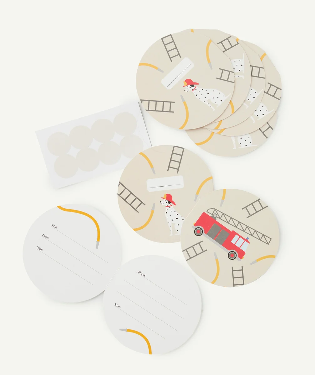 MY LITTLE DAY8 INVITATIONS THÈME POMPIERS