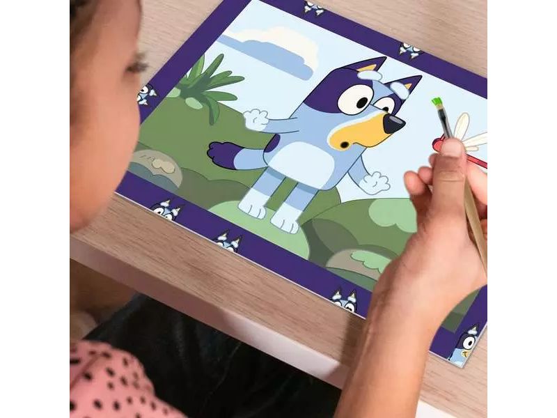 Ravensburger Malen nach Zahlen CreArt Bluey Kunst-Set mit Malvorlage