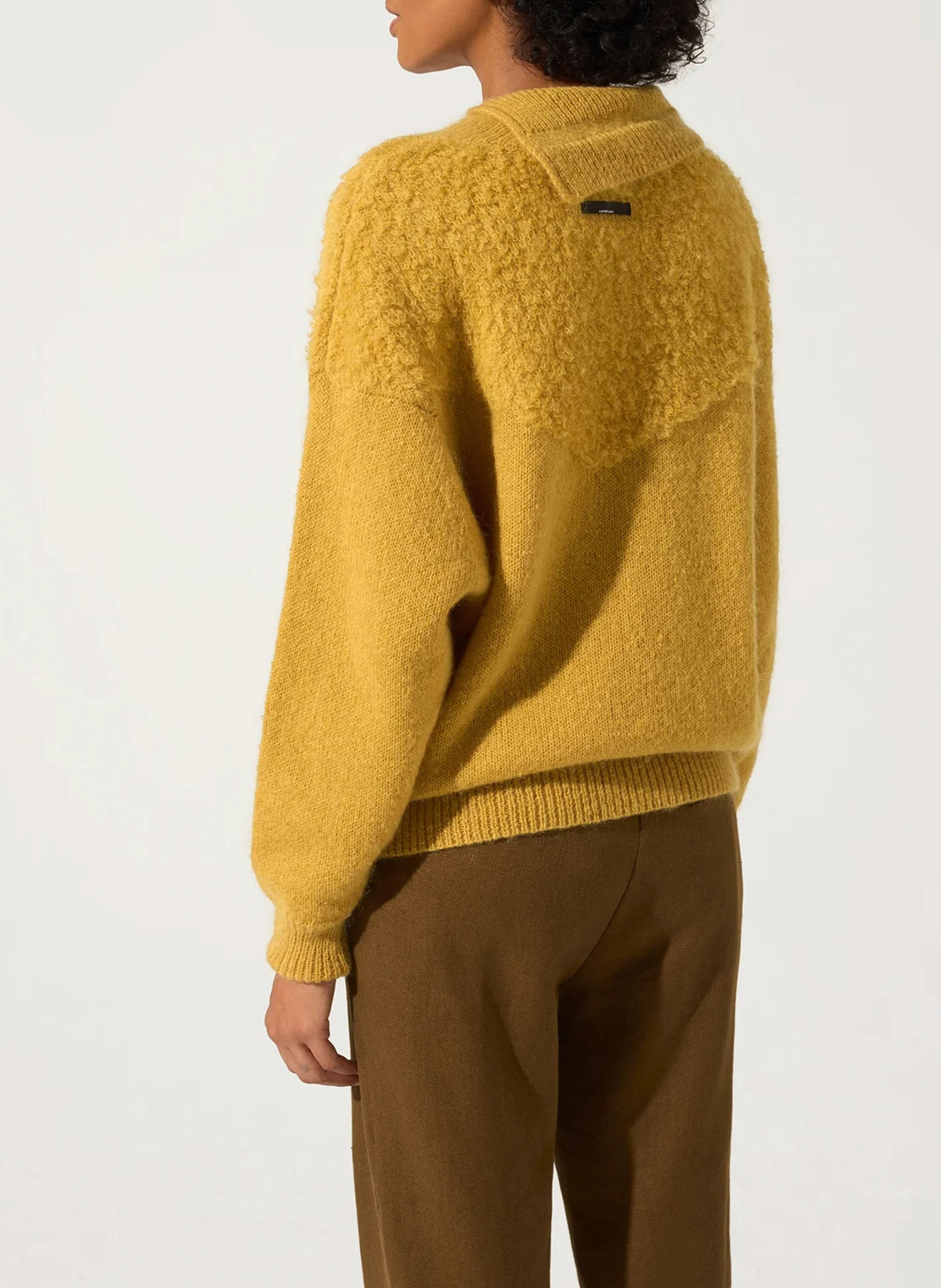 Pull oversize en maille | Orange