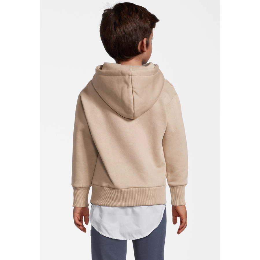 New Life Hoodie Hoodie Kapuzen Pullover mit Shirt Beige