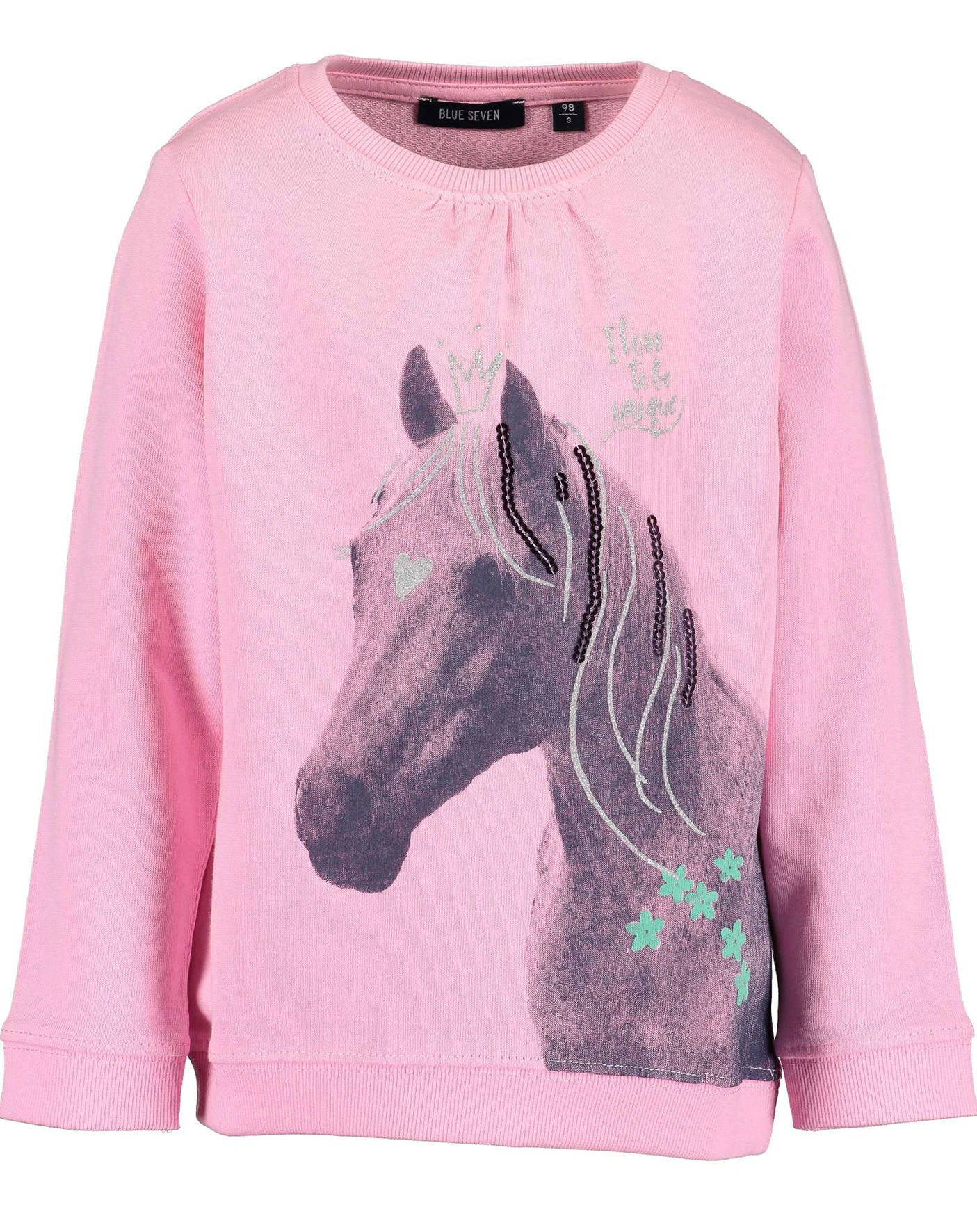 Sweatshirt STAR HORSE in azalee