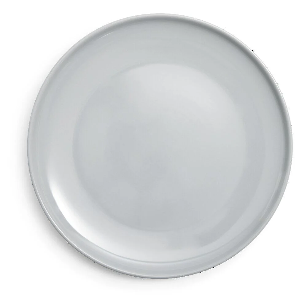 Assiette plate Oslo en grès gris Ø27