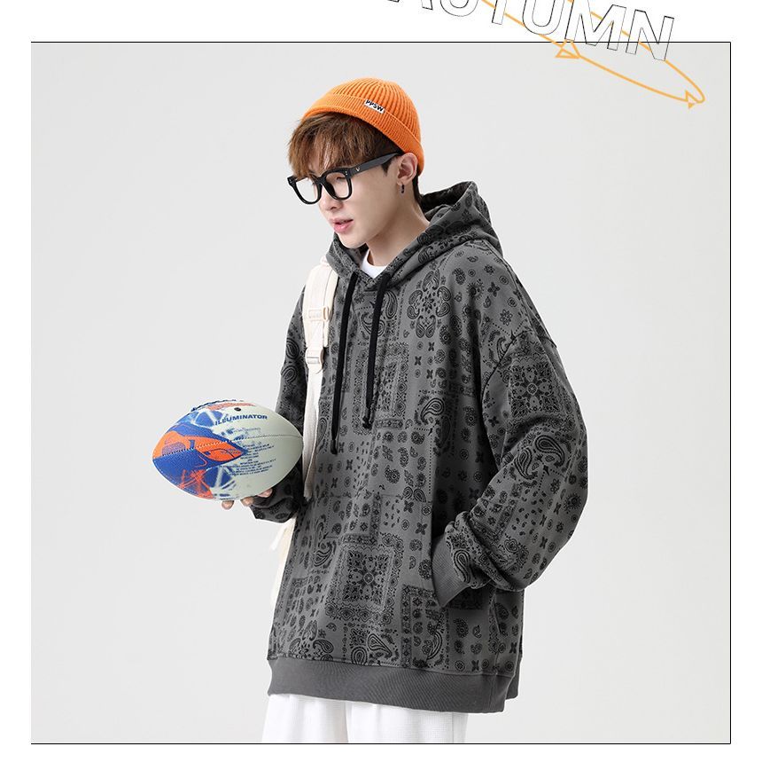 Dandyluxe - Hoodie met paisleyprint