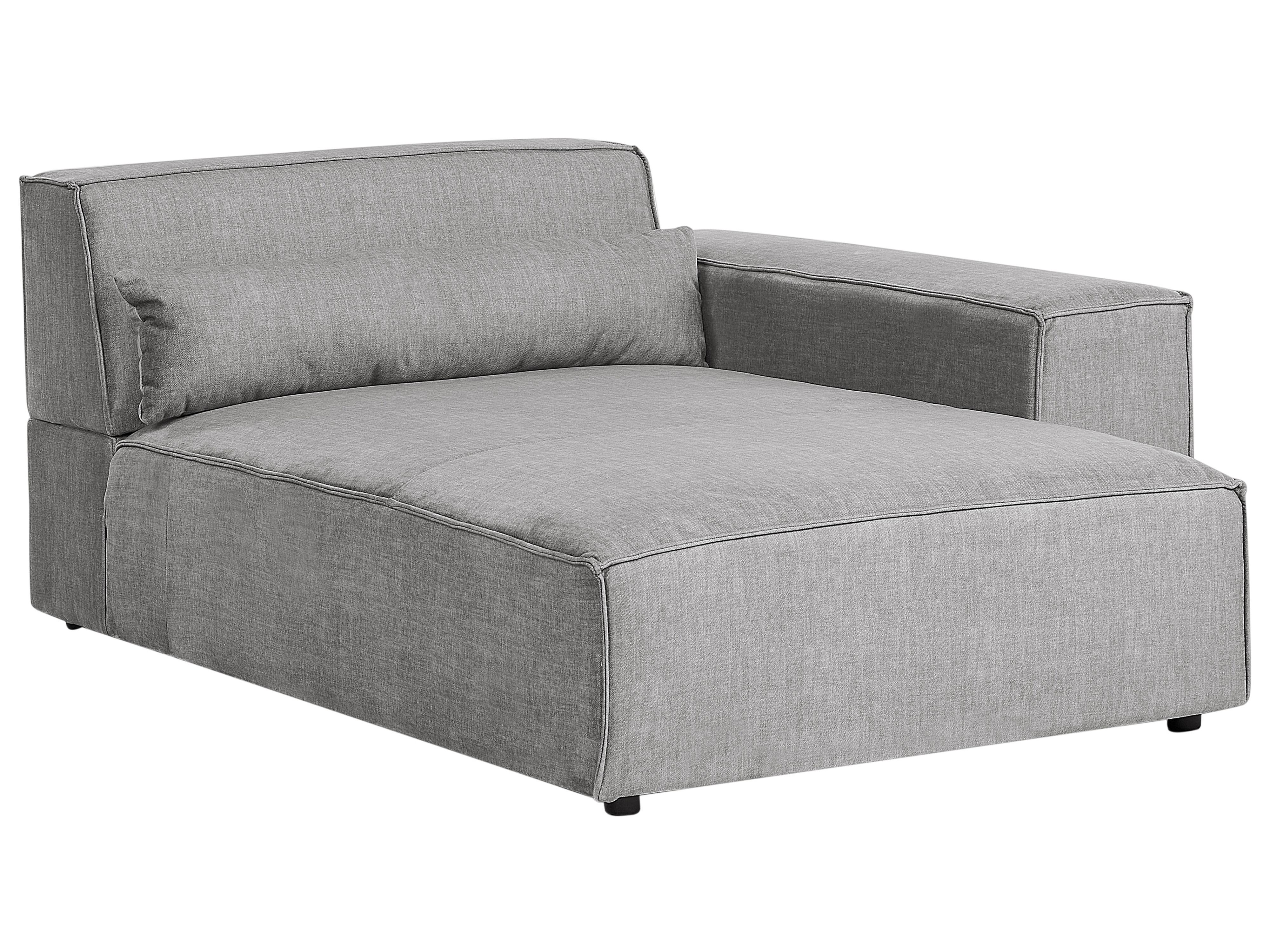 Linkszijdige chaise longue HELLNAR Stof Grijs